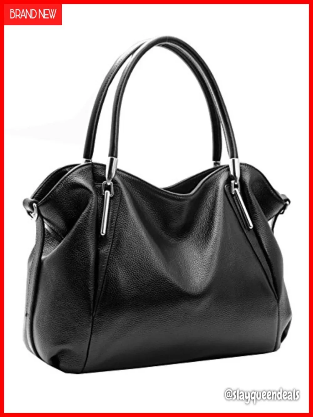 Genuine Leather Satchel Handbag Shoulder Tote for Women